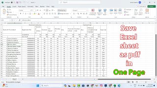 how to save excel sheet as pdf without cutting off