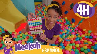 Meekah colorea un arcoíris | 💜¡Hola Meekah!💜Amigos de Blippi | Videos educativos