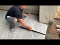 Creative Construction Technology Of 80 x 80cm Ceramic Tiles For House Doors Using Modern Machinery