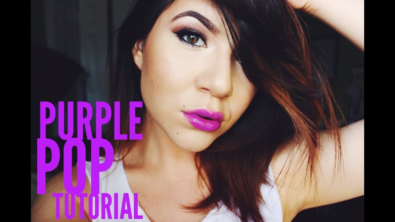 Purple Pop Purple Lipstick Makeup Tutorial YouTube