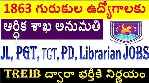 1863 posts in Gurukulas  Fill by TREIB must watch now by  SRINIVAS Mech