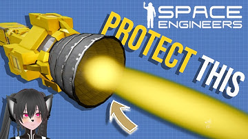 Best Blocks to PROTECT Large Hydro Thruster, Space Engineers Ship Design Tutorial