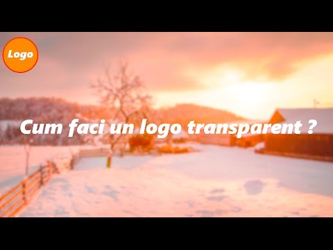 Video: Cum Se Face Un Logo Transparent