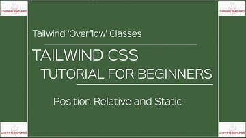 Position Relative and Static in Tailwind CSS