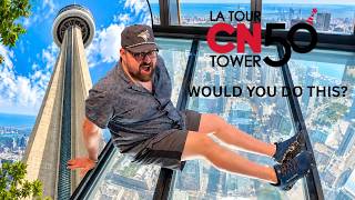 We Went Up the CN Tower in Toronto… The Glass Floor Got Me! 😳🇨🇦