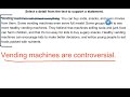 Vending Machines and Health Concerns