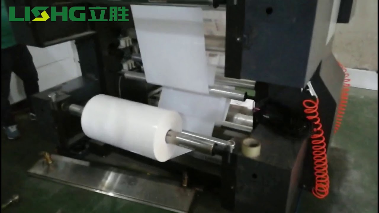 6 color flexo printing machine for plastic film printing - YouTube