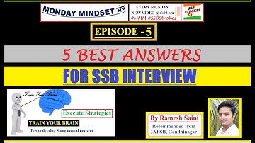 Secret of SSB Interview I Ep- 5 of Monday Mindset मंत्र I #ssbstrokes
