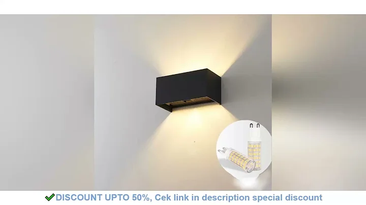 Roukeymi Led Outdoor Wall Light Waterproof G9 bulb rechangeable Led Outdoor Lighting Porch Balcony G