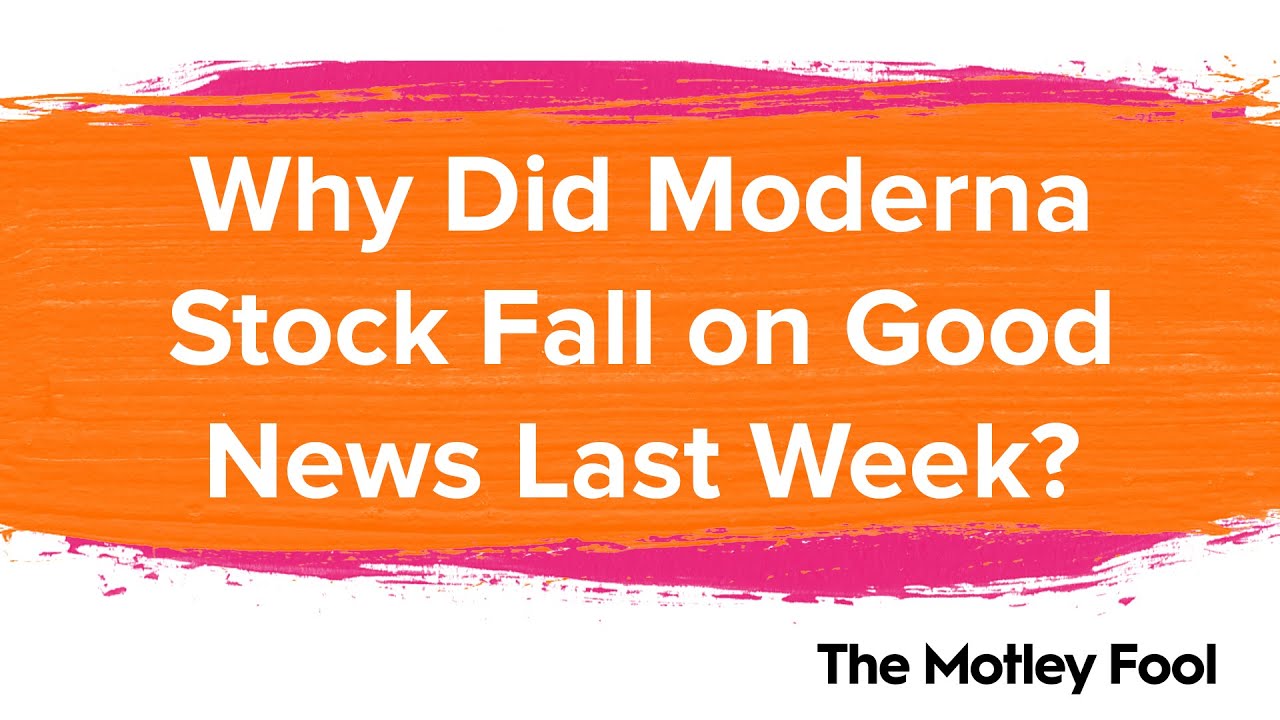 photo Moderna Stock Prediction Tomorrow why did moderna stock fall on good news