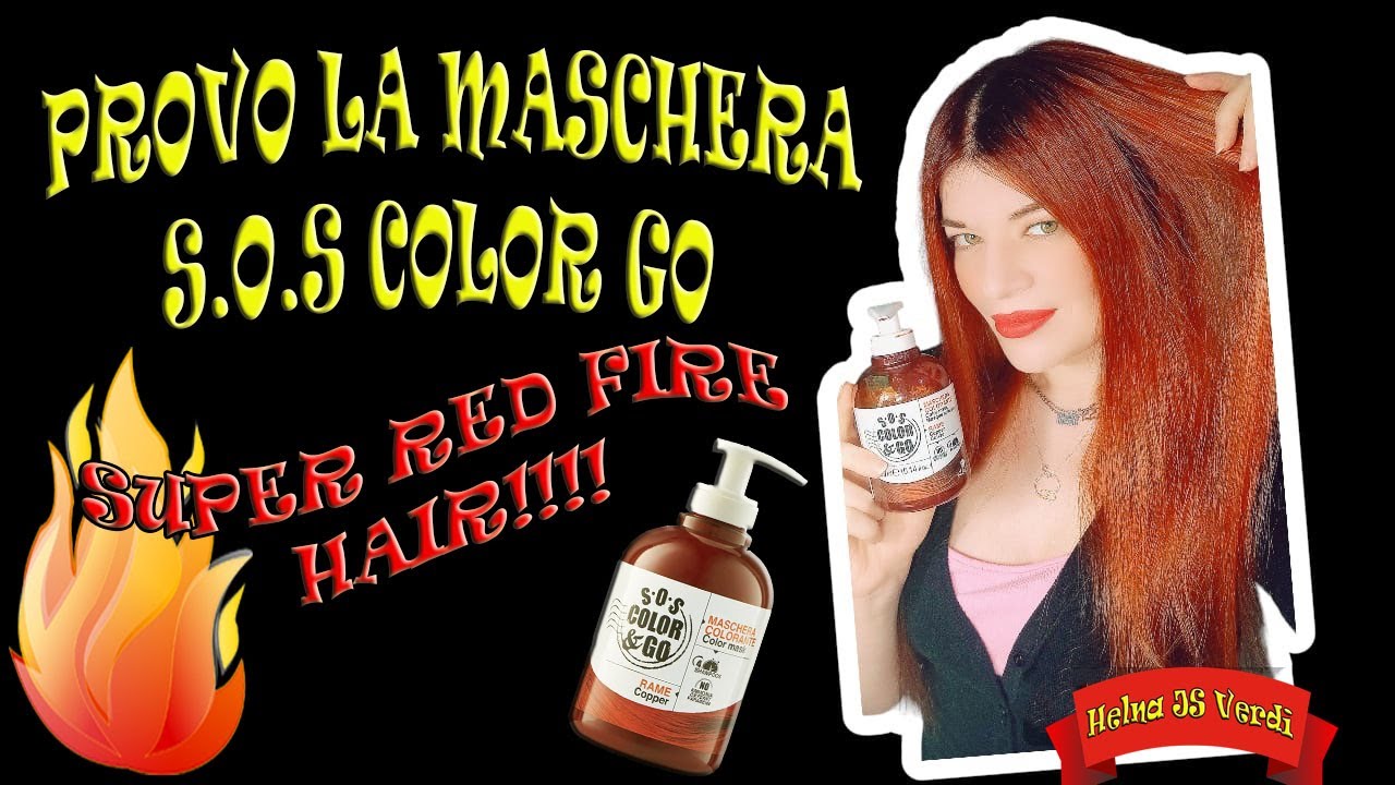 PROVO LA MASCHERA ❤SOS COLOR GO DI ALAMA RAME❤! SUPER RED FIRE HAIR!!!! 