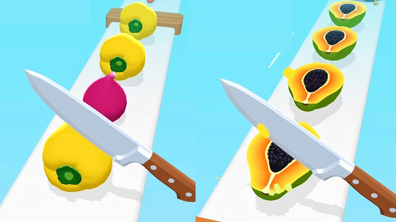 Perfect Slices Game! Satisfying and Relaxing ASMR Slicing Video - YouTube