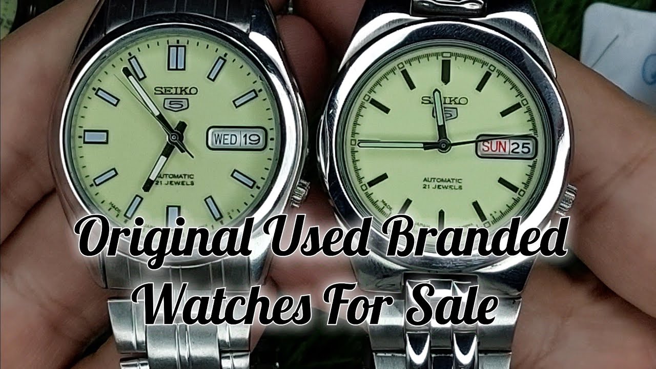 Used Branded Watches For Sale | ceelifemedia | seiko5 | casio | Automatic  watches | radium watches - YouTube