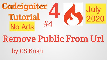 How To Remove Public from Url in Codeigniter 4