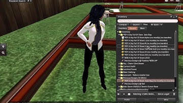 Unpacking clothing items from inventory- Second LIfe