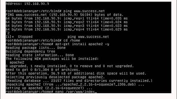 setting dns dan web server pada linux debian melalui virtualbox