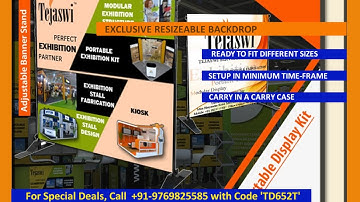 Resizeable Adjustable Backdrop Video - Portable Resizeable Backdrop Setup