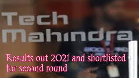 Tech Mahindra first round results are out 2021 batch|Check your mails for next round|placements prep