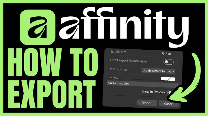 How To EXPORT In Affinity Designer (QUICK & EASY) 2025