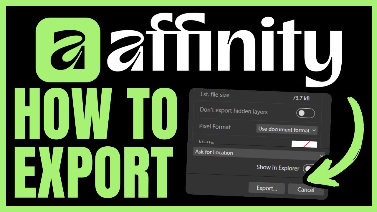 How To EXPORT In Affinity Designer (QUICK & EASY) 2026