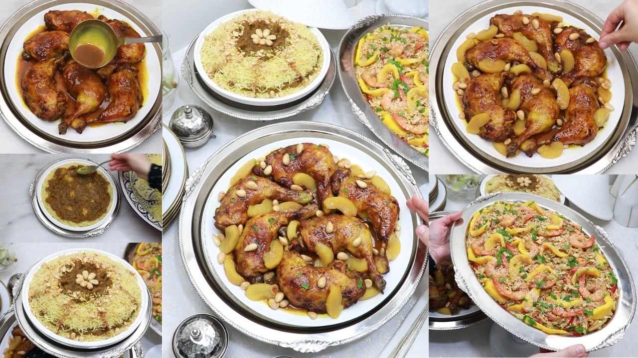 اطباق بمذاق خيالي دجاج مدغمر سفة الشعرية قياس نصف كيلو سلطة آسيوية كالمطاعم 