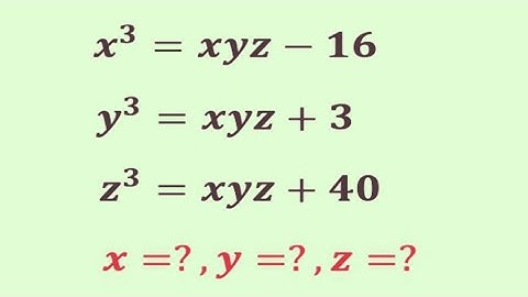 A  Nice Mathematics algebra  problem | Olympiad Question | Exponential problem | x=?,y=?,z=?