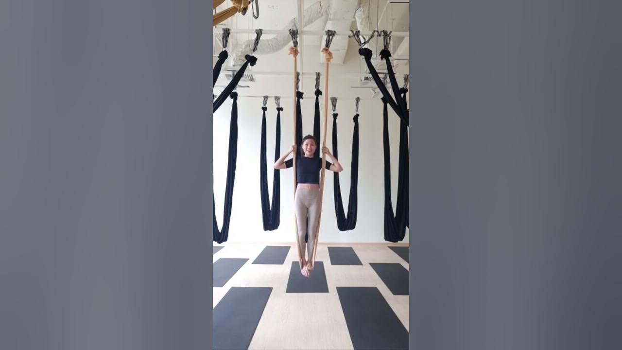aerial yoga hammock flow candy cane YouTube