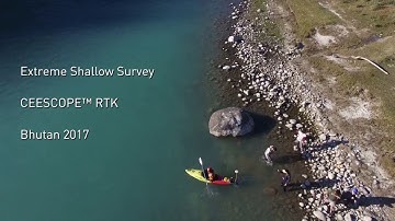 Extreme CEESCOPE RTK Single Beam Kayak Hydrographic Surveying -  Bhutan 2017