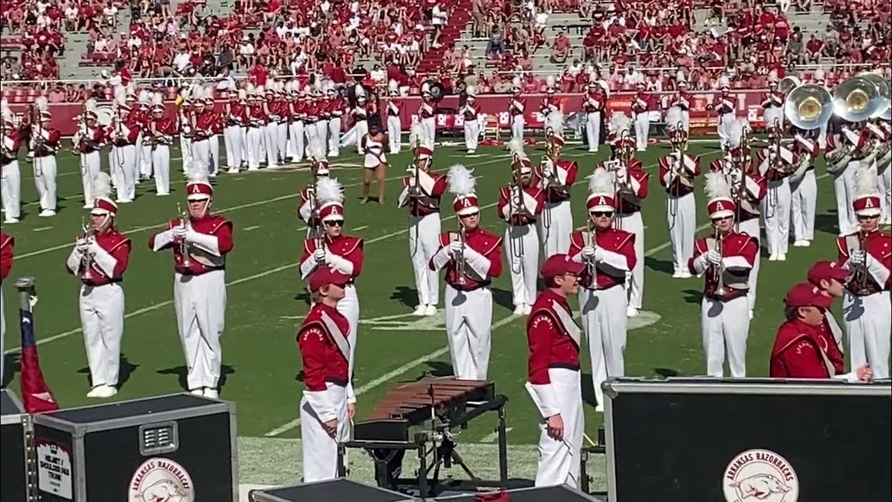 University of Arkansas Marching Band 1/2Time Performance Sept. 3, 2022