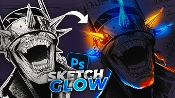 Sketch Glow! Photoshop Tutorial EasyWay To Add Glow Effect On A Sketch