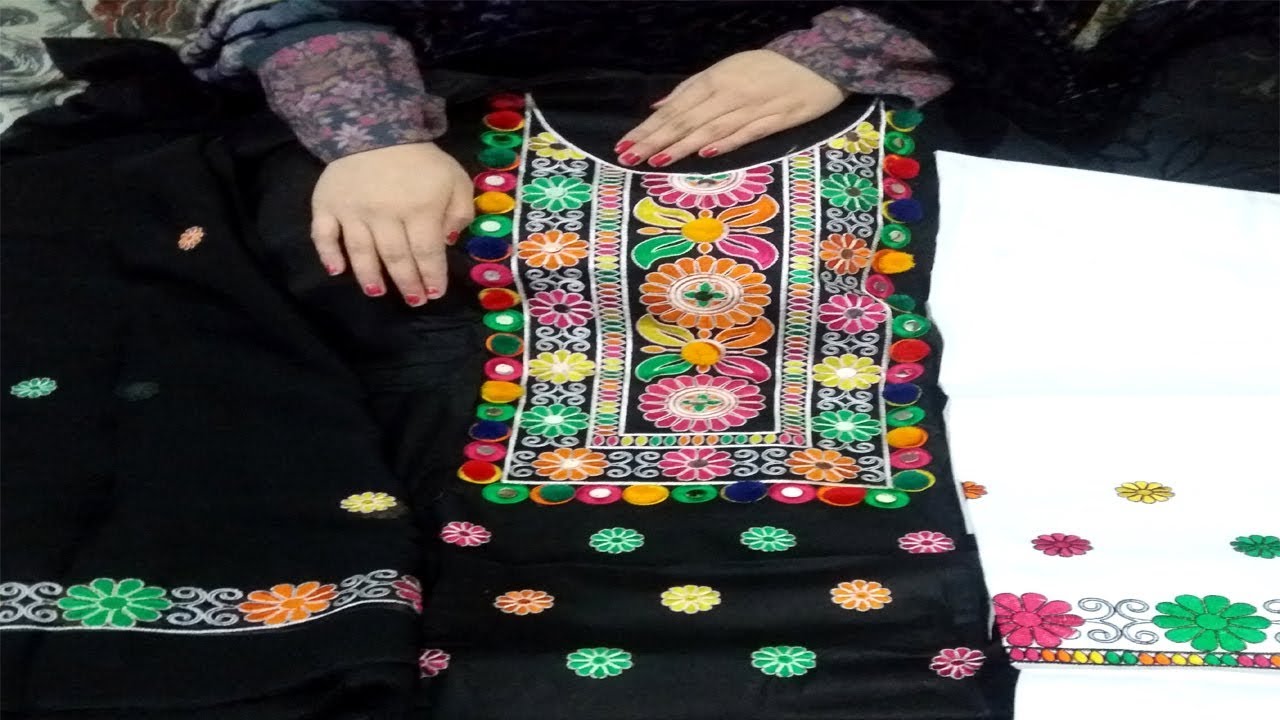 Pakistani Traditional Dresses, Embroidery Patterns