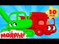 Trucks and Excavators - Morphle vs Orphle | Cartoons for Kids | Morphle TV