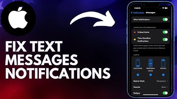 How To Fix Text Messages Notifications Not Showing On iPhone (2025)
