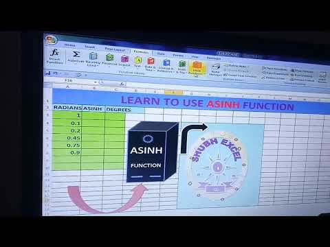 A series explain Asinh function Shubh_Excel