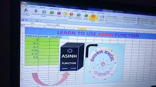 A series explain Asinh function Shubh_Excel