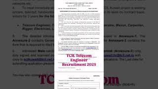 Tcil Telecom Engineer Recruitment 2025.