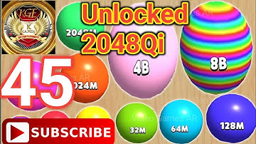 Blob Merge 3D Unlock 2048Qi  Gameplay Walkthrough Part 45 (android-ios)@K Games Entertainment