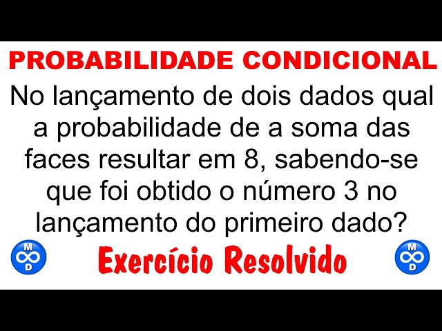 Probabilidade no lançamento de dois dados #matematica #probabilidade