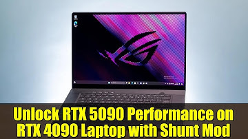 Unlock RTX 5090 Performance on RTX 4090 Laptop with Shunt Mod