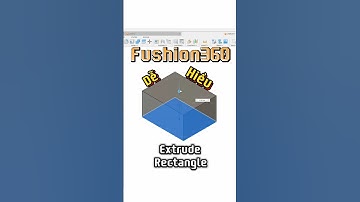 Vẽ khay thẻ nhớ với lệnh Extrude và hình chữ nhật Rectangle Fushion360 #autodesk #design #3d #in3D