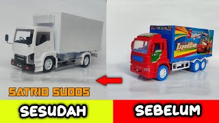 Cara membuat truk box Satrio Suoos dari truk plastik