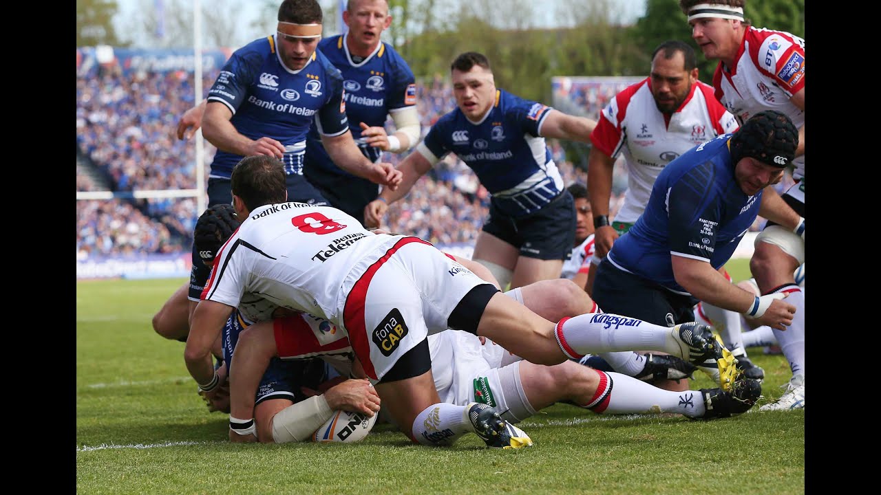 Shane Jennings Try puts Leinster ahead - Ulster v Leinster RaboDirect PRO12 Final 2013
