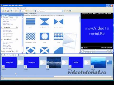 cum se face un film sau un slide show cu windows movie maker