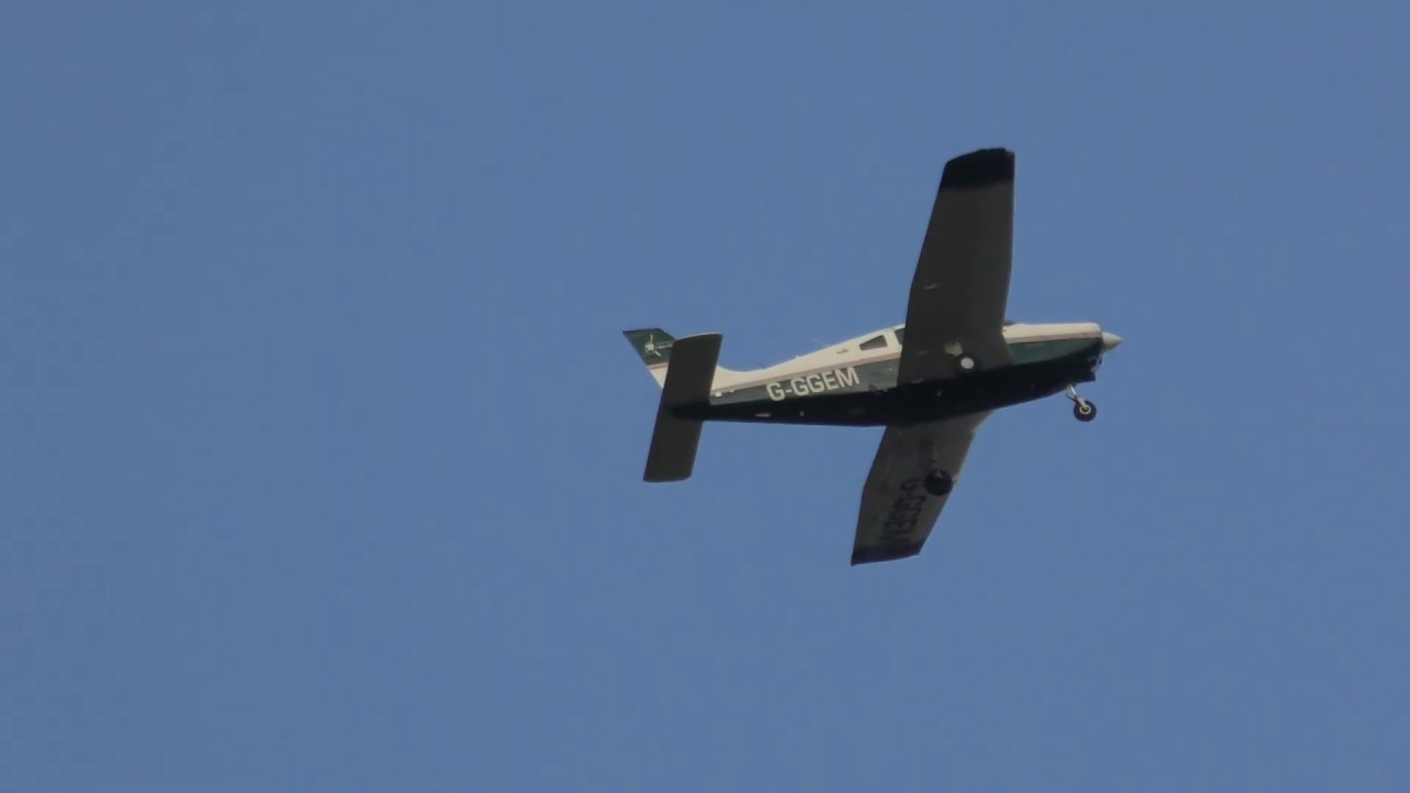 airshow schedule share G GGEM piper PA 28 161 plane departs Cambridge UK 5oct19 529p
