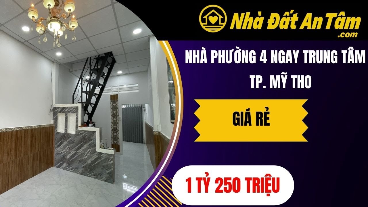 Bán nhà phường 4 Mỹ Tho ngay trung tâm giá rẻ! - YouTube