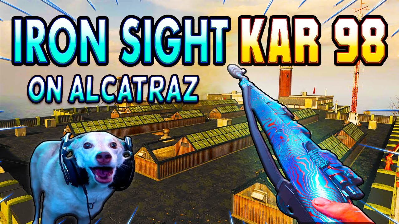 KAR 98 Iron Sight On Alcatraz! ( Warzone - Rebirth Island)