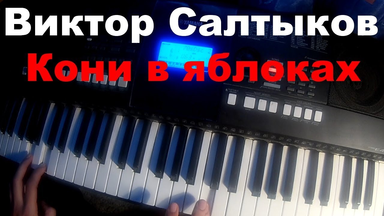 Виктор Салтыков - Кони в яблоках. Игра на синтезаторе - YouTube