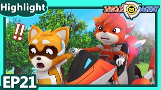 【Jungle Agent S1 Highlight】EP21 Brave to Fight | Power Heroes | Robot | Kids Cartoon | English