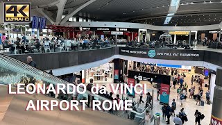 Walking Tour of Leonardo da Vinci Airport | Rome Fiumicino Airport