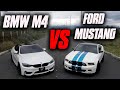 BMW M4 VS FORD MUSTANG GT Que Chimba de pique!! 🔥 🔥